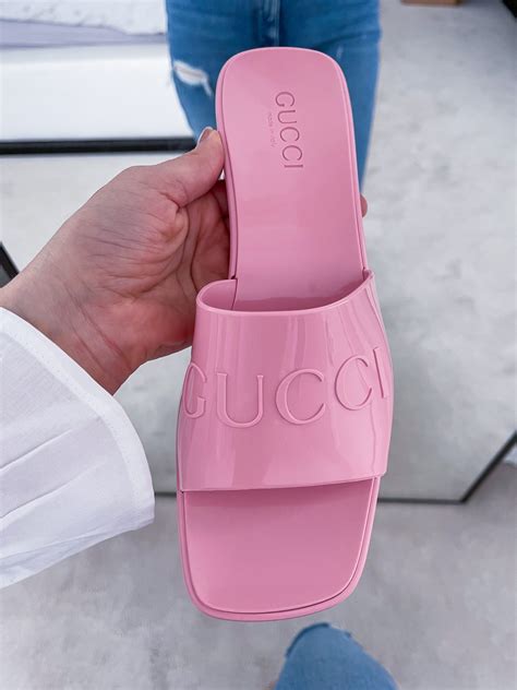 gucci orange sandals|gucci jelly thong sandals.